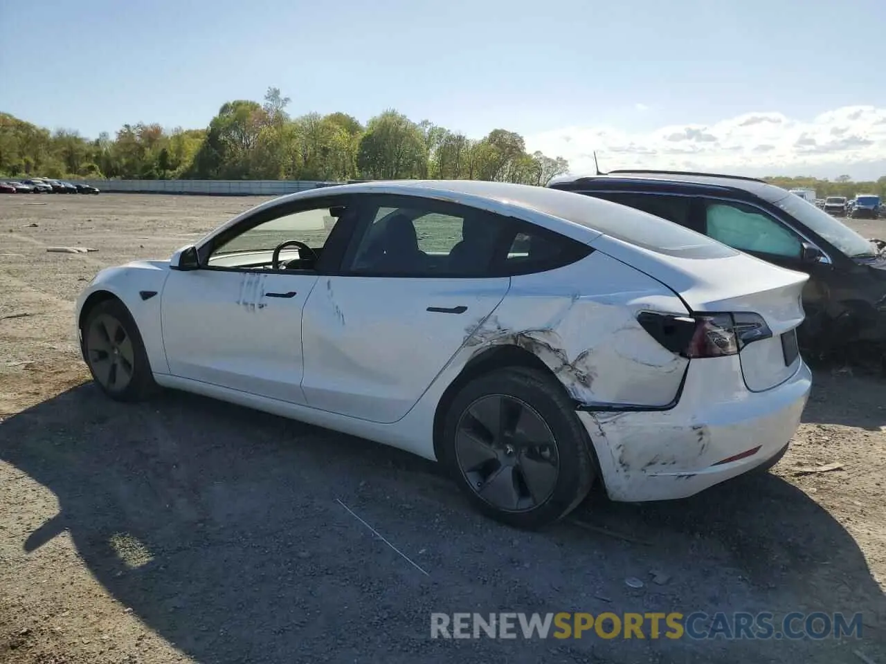2 Photograph of a damaged car 5YJ3E1EA6NF115460 TESLA MODEL 3 2022