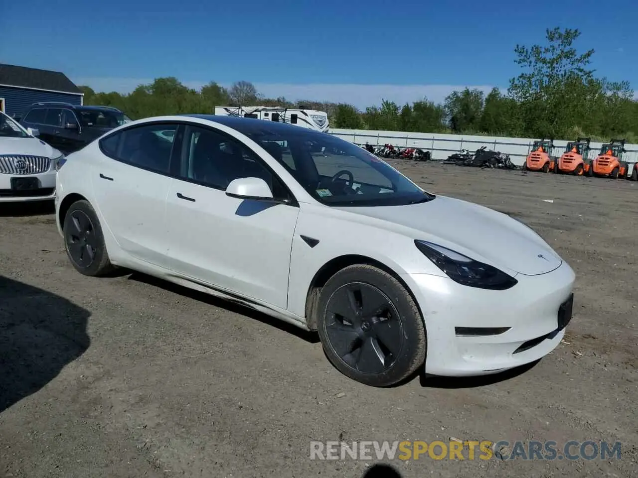 4 Photograph of a damaged car 5YJ3E1EA6NF115460 TESLA MODEL 3 2022