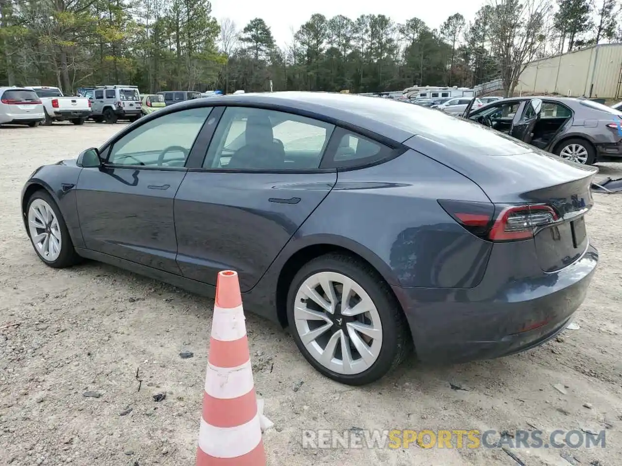 2 Photograph of a damaged car 5YJ3E1EA6NF119153 TESLA MODEL 3 2022