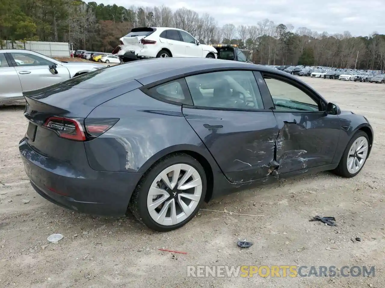 3 Photograph of a damaged car 5YJ3E1EA6NF119153 TESLA MODEL 3 2022