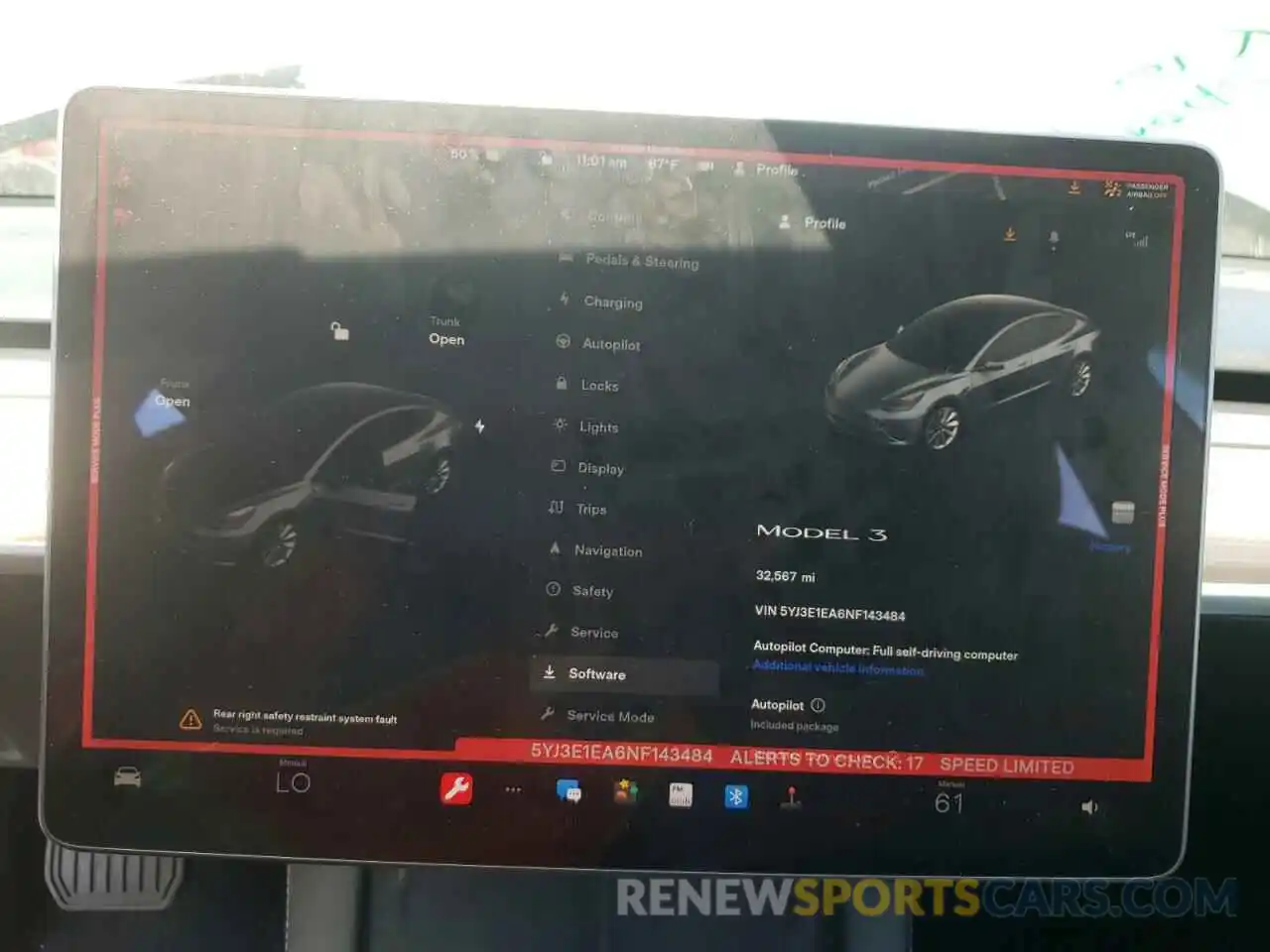 8 Photograph of a damaged car 5YJ3E1EA6NF143484 TESLA MODEL 3 2022