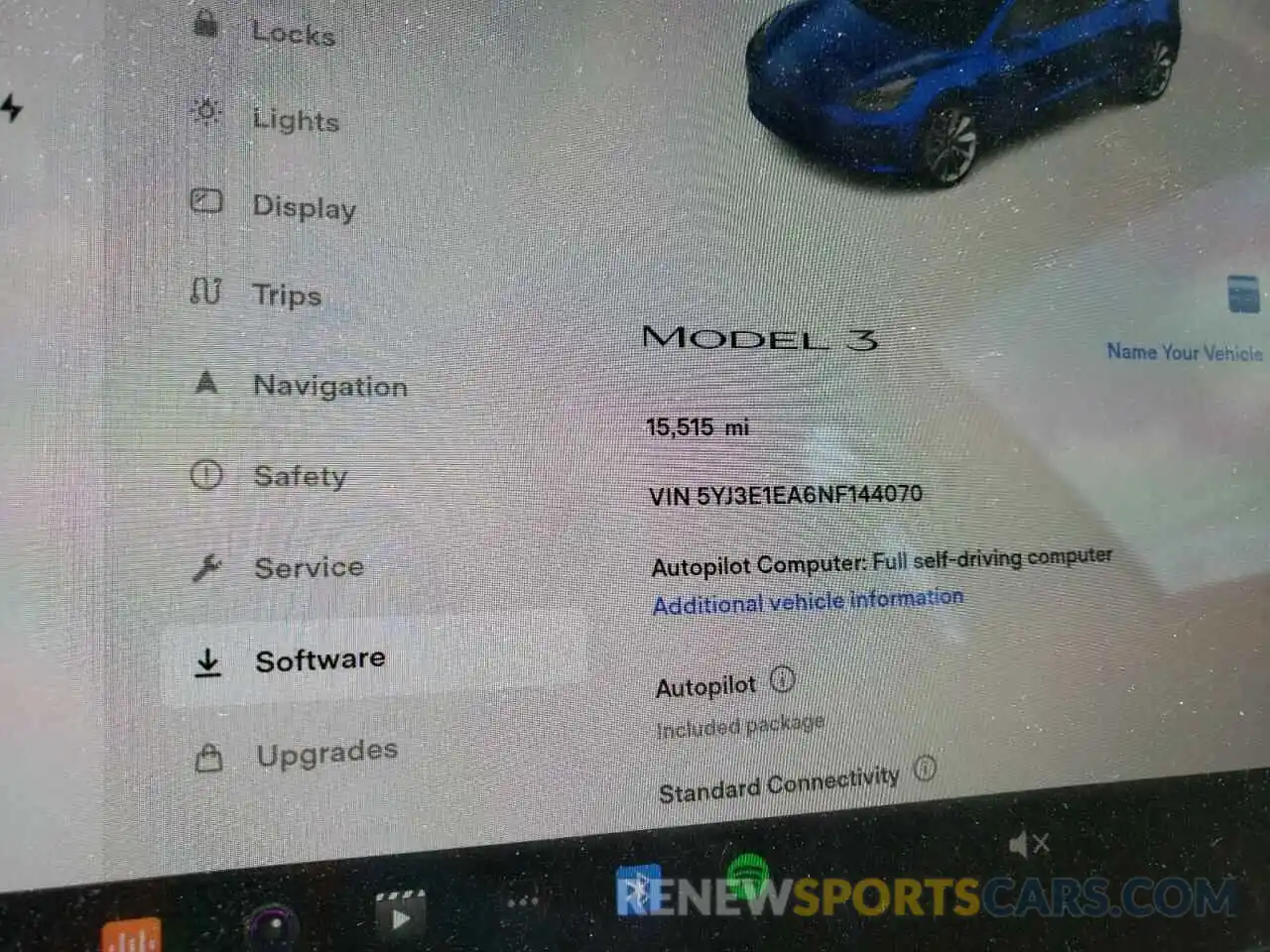 8 Photograph of a damaged car 5YJ3E1EA6NF144070 TESLA MODEL 3 2022