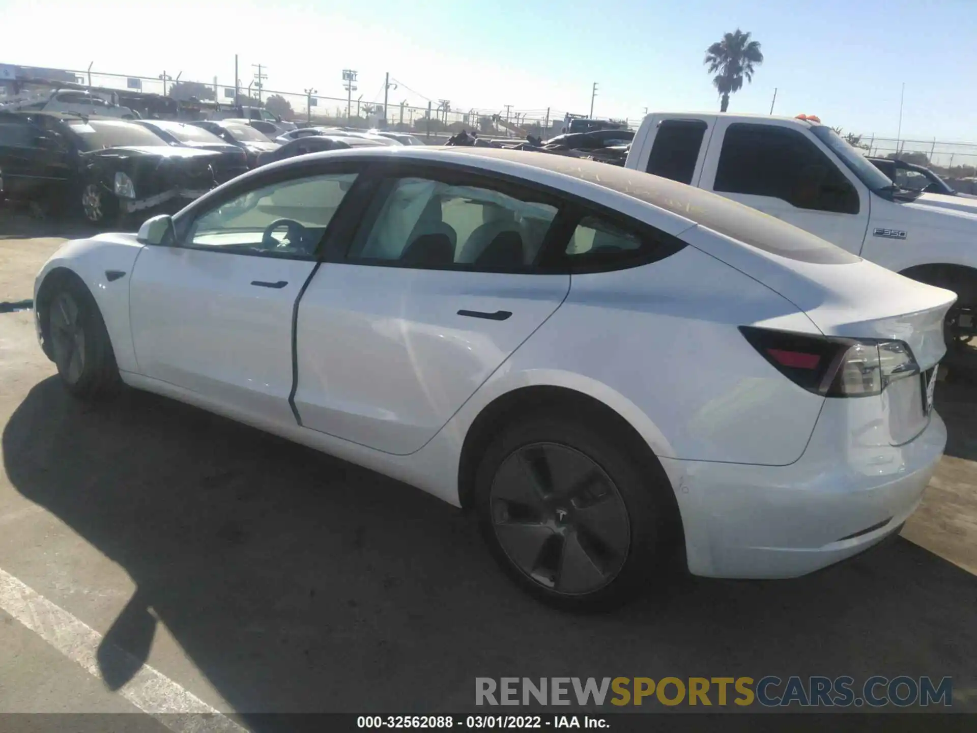 3 Photograph of a damaged car 5YJ3E1EA6NF169003 TESLA MODEL 3 2022