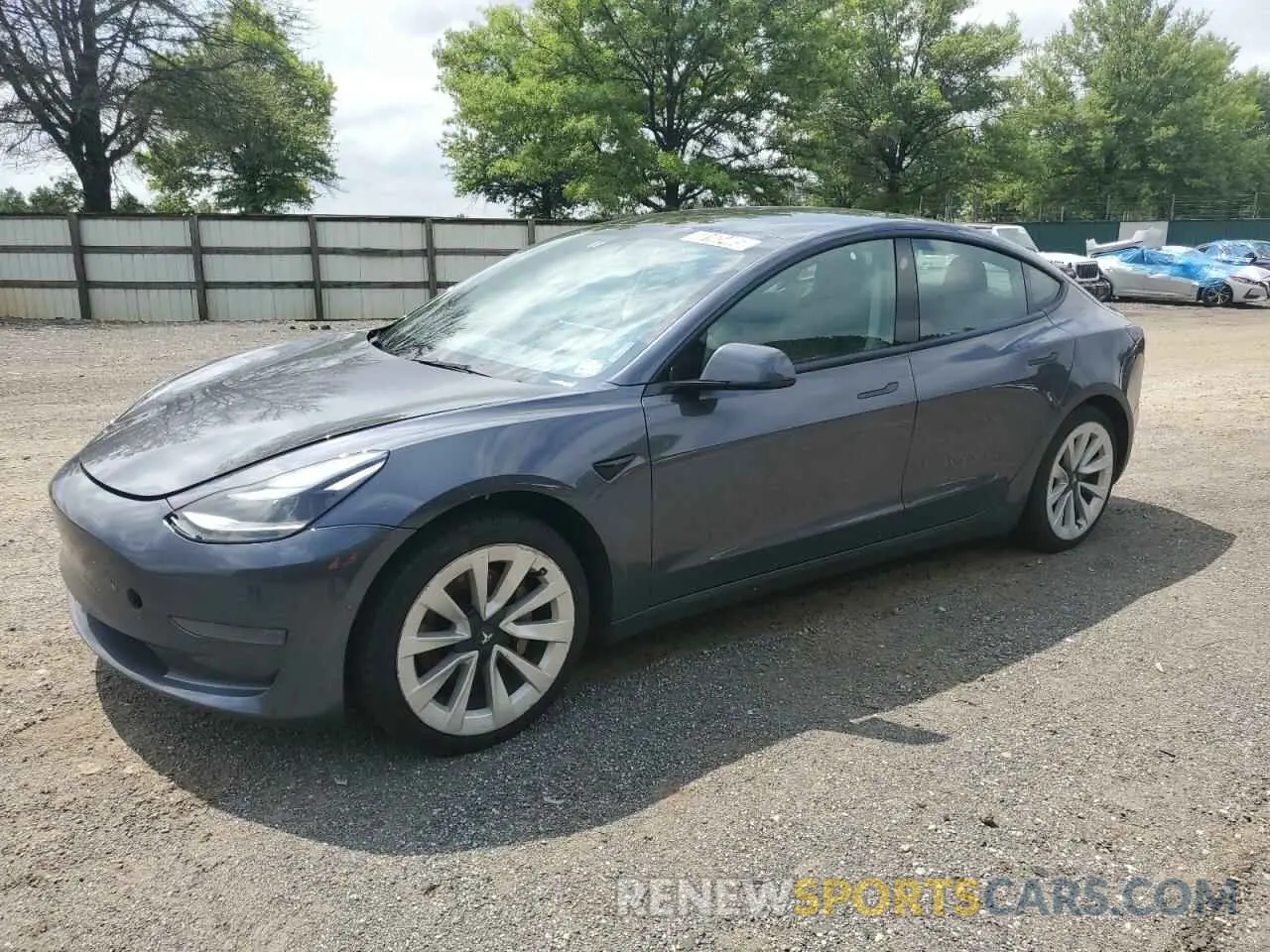 1 Photograph of a damaged car 5YJ3E1EA6NF185895 TESLA MODEL 3 2022