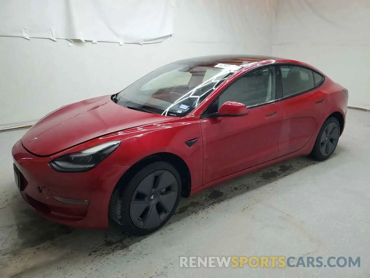 1 Photograph of a damaged car 5YJ3E1EA6NF186707 TESLA MODEL 3 2022