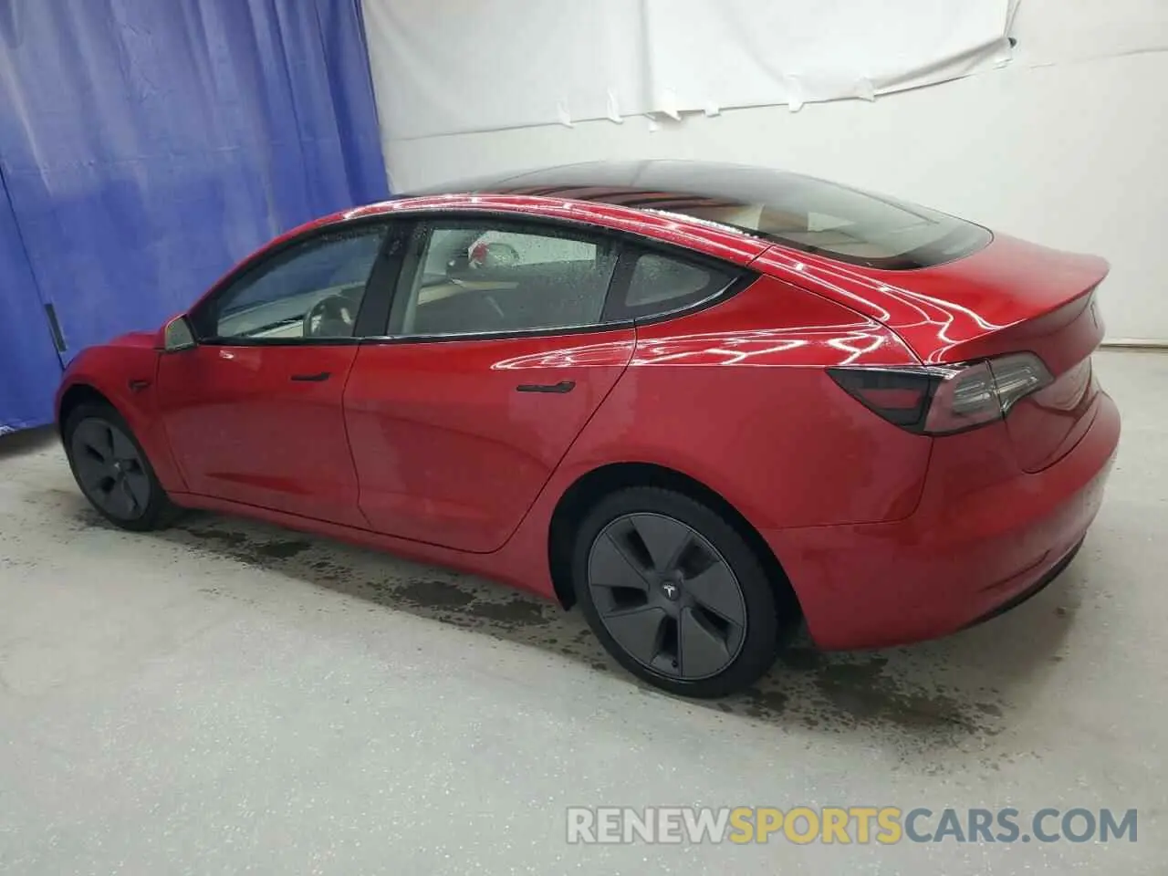 2 Photograph of a damaged car 5YJ3E1EA6NF186707 TESLA MODEL 3 2022