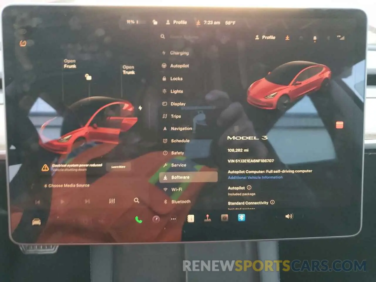 9 Photograph of a damaged car 5YJ3E1EA6NF186707 TESLA MODEL 3 2022