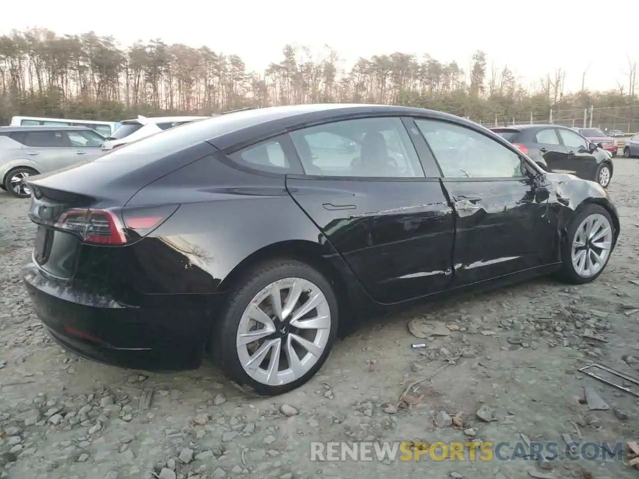 3 Photograph of a damaged car 5YJ3E1EA6NF188277 TESLA MODEL 3 2022