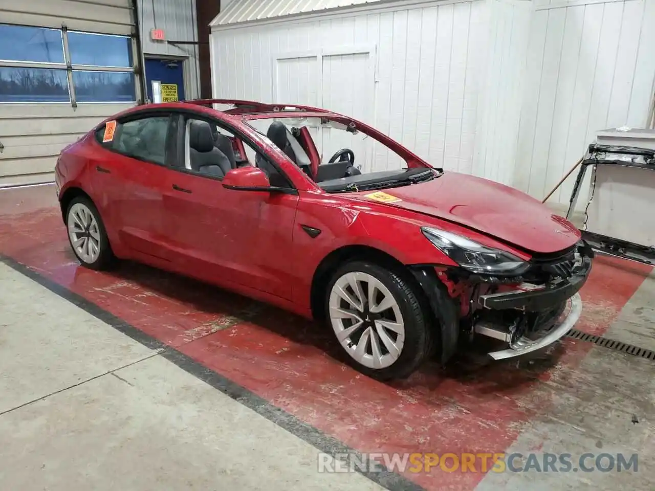 4 Photograph of a damaged car 5YJ3E1EA6NF188327 TESLA MODEL 3 2022