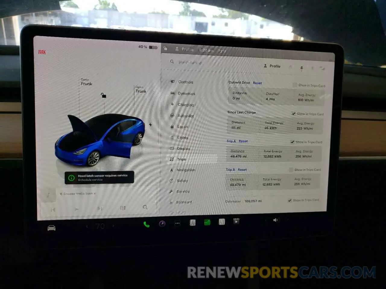 9 Photograph of a damaged car 5YJ3E1EA6NF188439 TESLA MODEL 3 2022