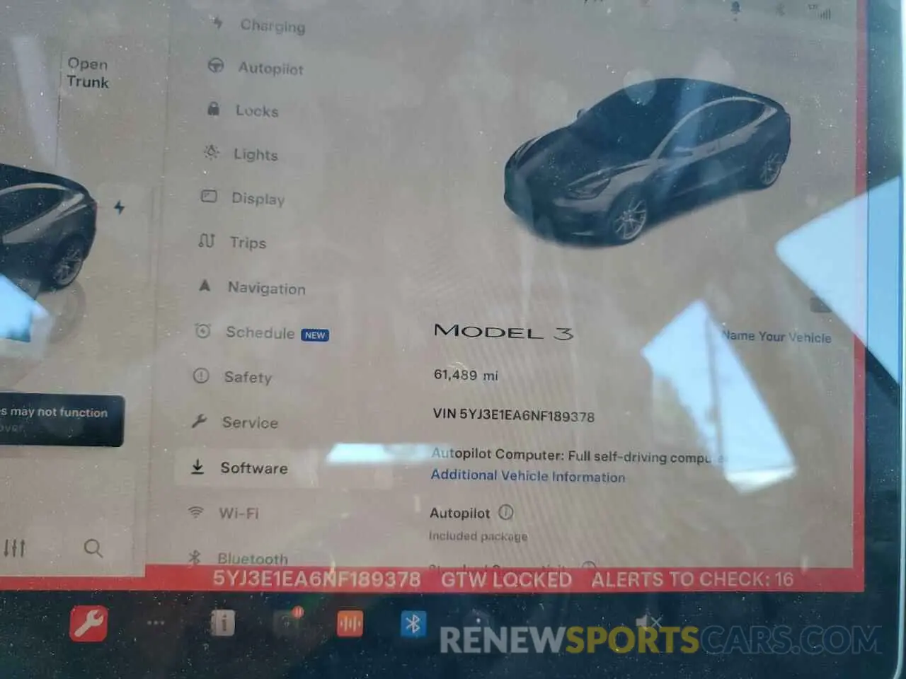 9 Photograph of a damaged car 5YJ3E1EA6NF189378 TESLA MODEL 3 2022