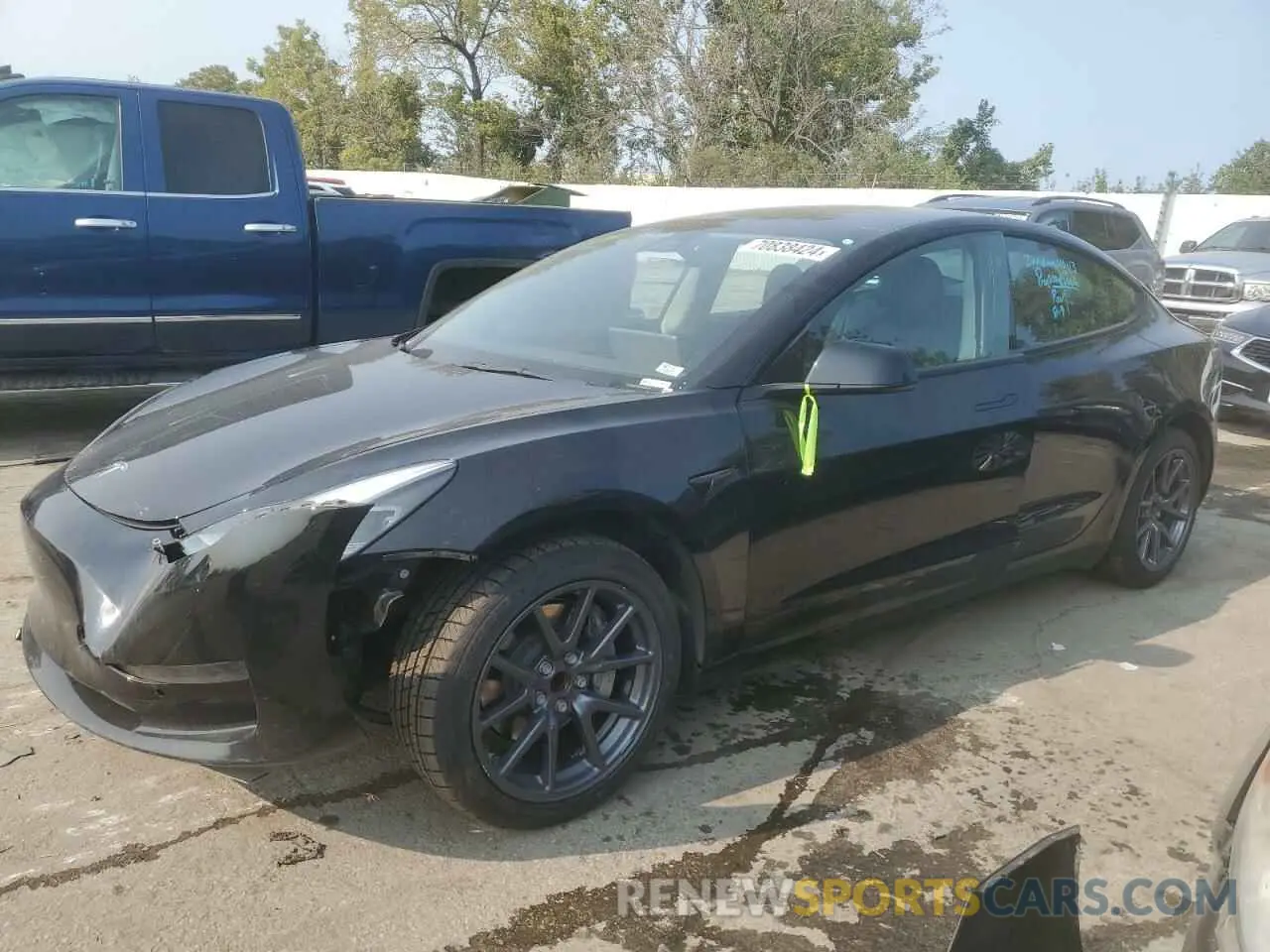 1 Photograph of a damaged car 5YJ3E1EA6NF190059 TESLA MODEL 3 2022