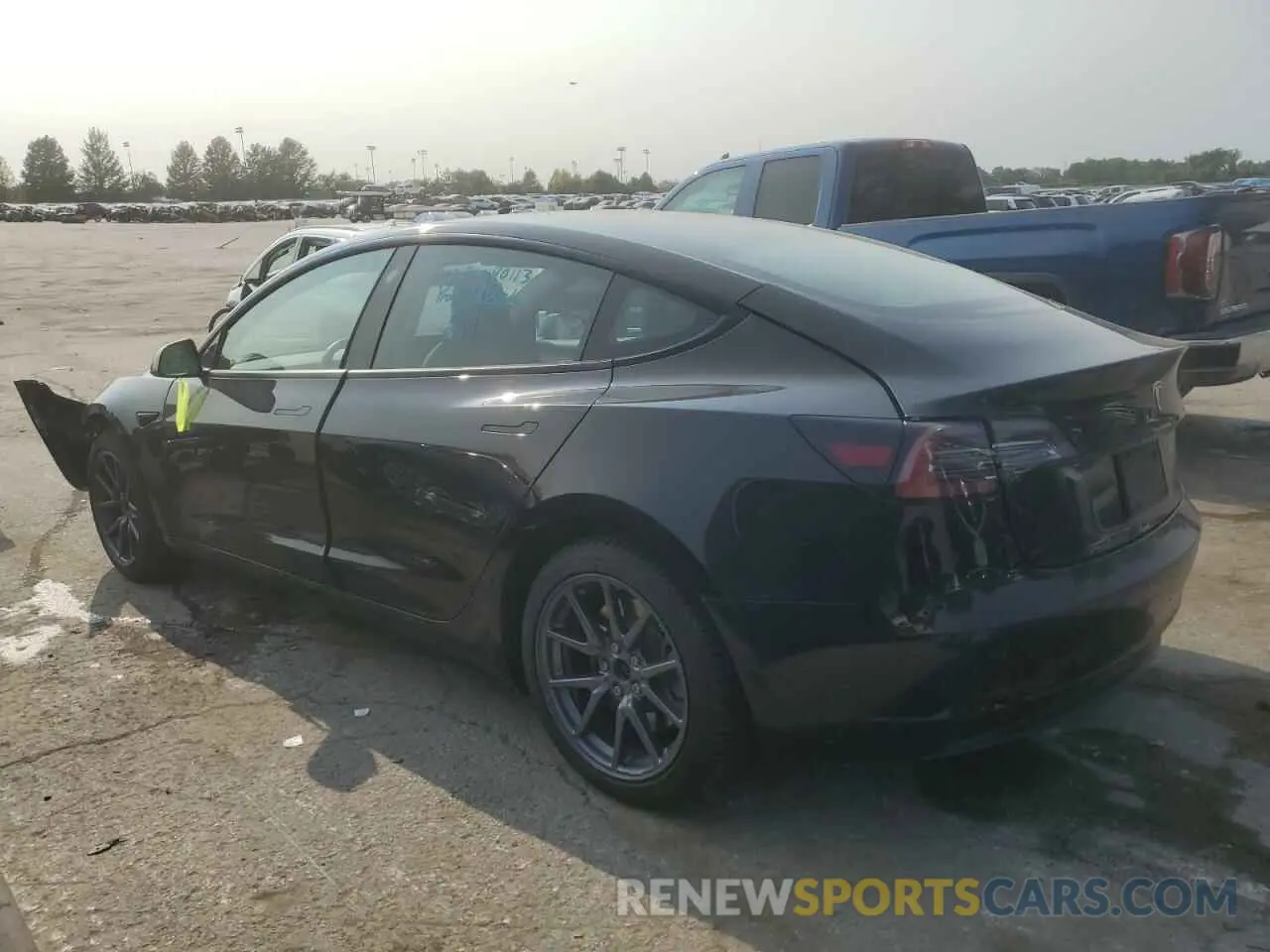 2 Photograph of a damaged car 5YJ3E1EA6NF190059 TESLA MODEL 3 2022