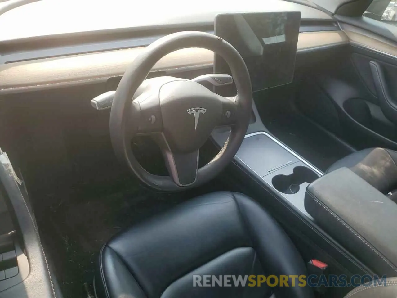 8 Photograph of a damaged car 5YJ3E1EA6NF190059 TESLA MODEL 3 2022
