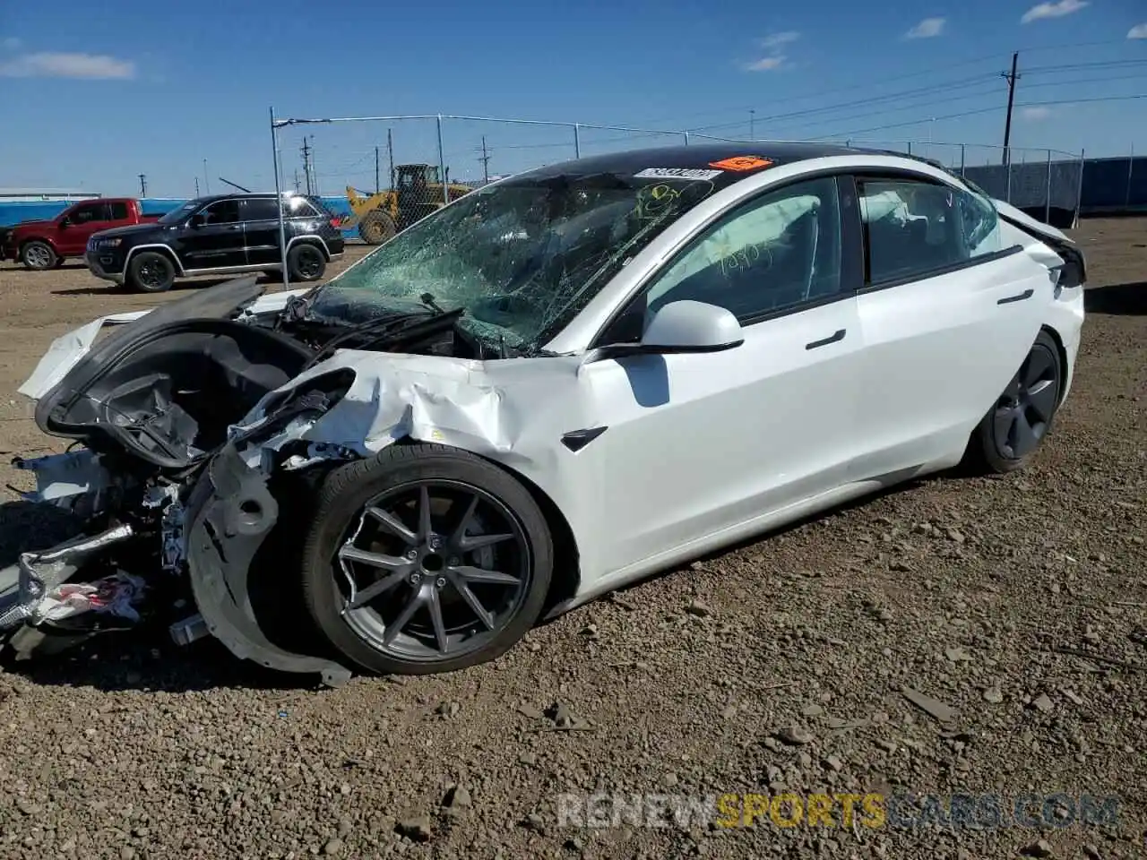 1 Photograph of a damaged car 5YJ3E1EA6NF191258 TESLA MODEL 3 2022