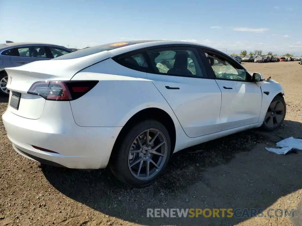 3 Photograph of a damaged car 5YJ3E1EA6NF191258 TESLA MODEL 3 2022