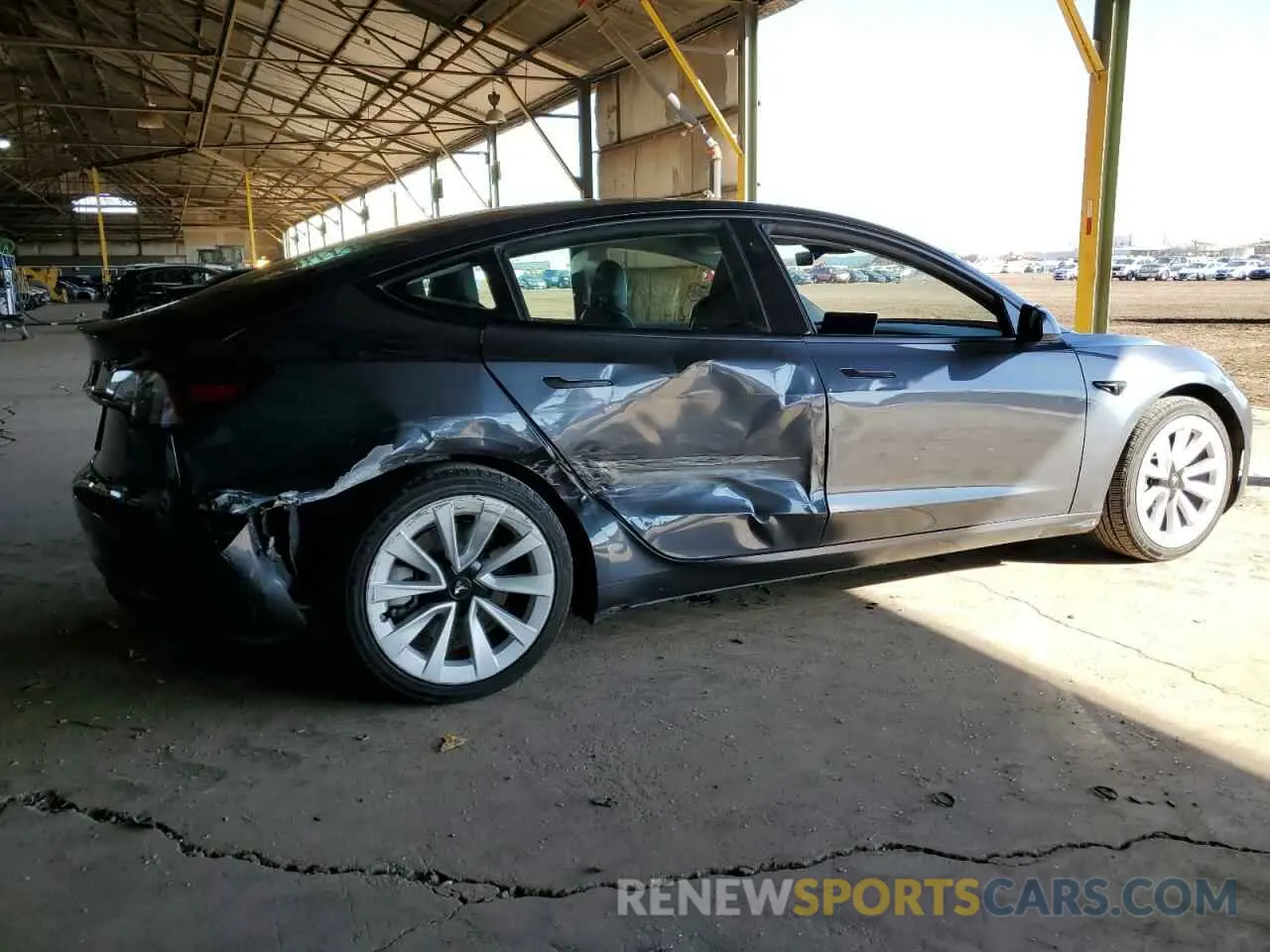 3 Photograph of a damaged car 5YJ3E1EA6NF191423 TESLA MODEL 3 2022