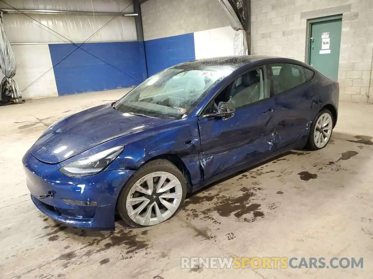 1 Photograph of a damaged car 5YJ3E1EA6NF192121 TESLA MODEL 3 2022