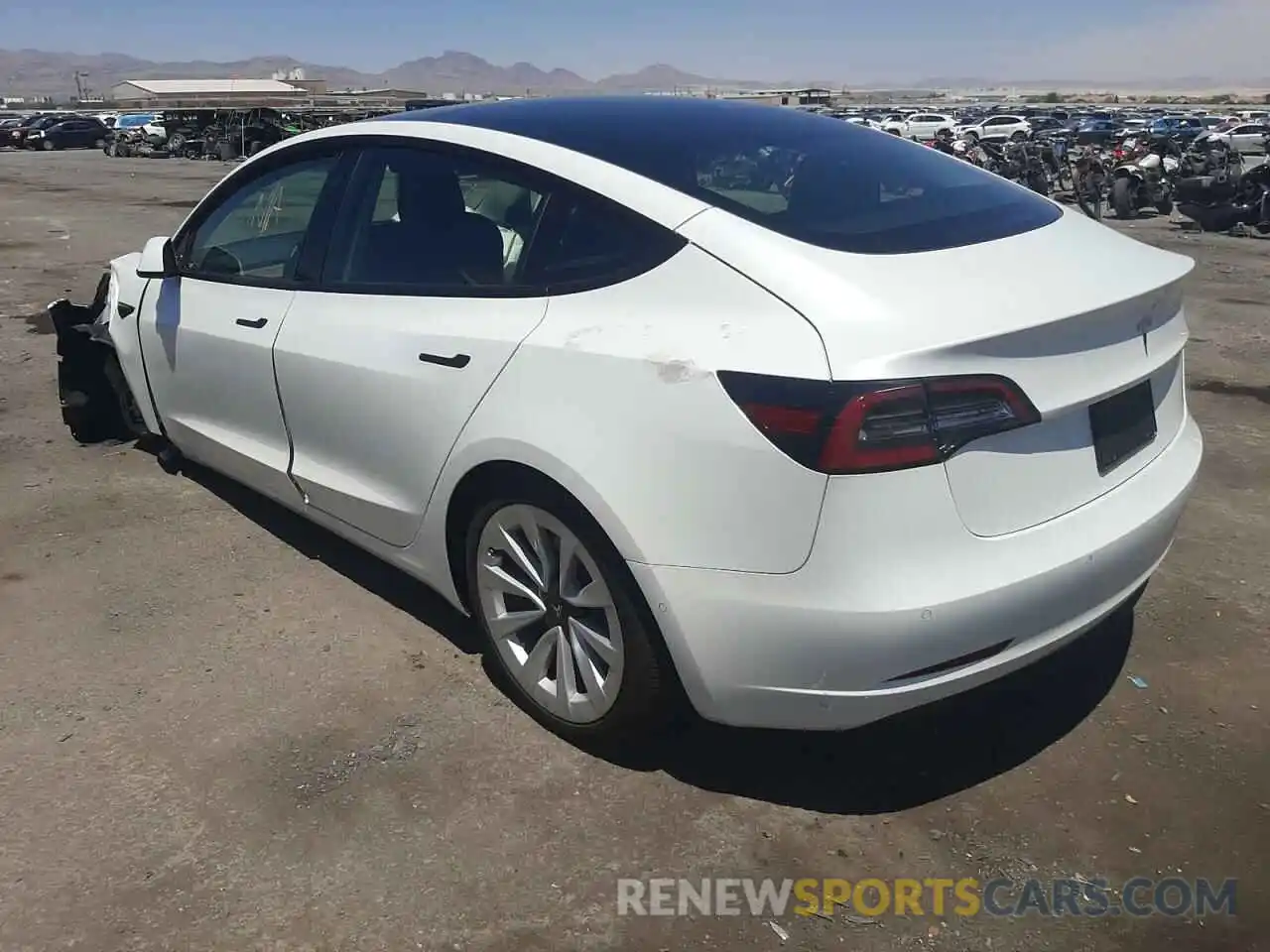 3 Photograph of a damaged car 5YJ3E1EA6NF208222 TESLA MODEL 3 2022