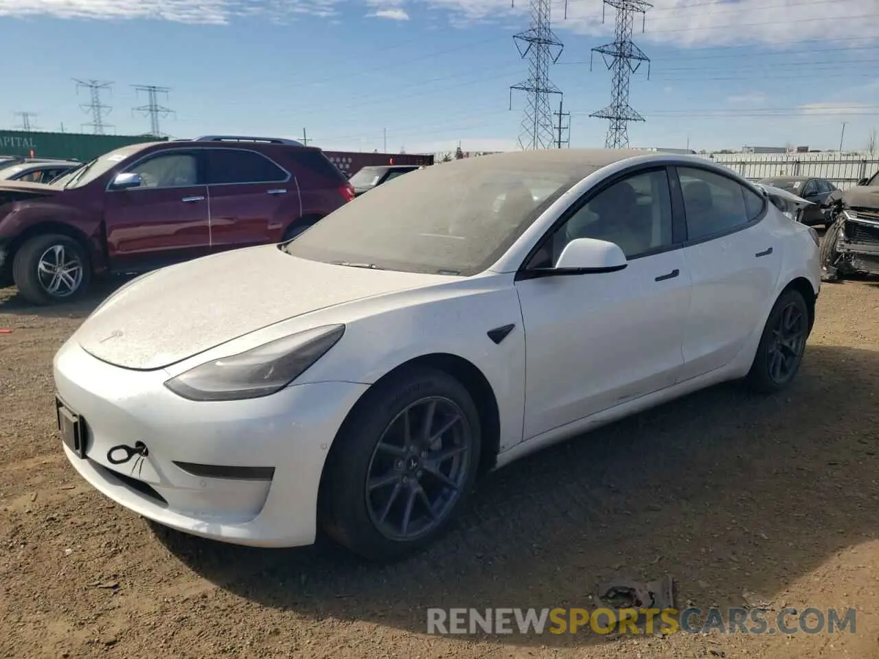 1 Photograph of a damaged car 5YJ3E1EA6NF231046 TESLA MODEL 3 2022