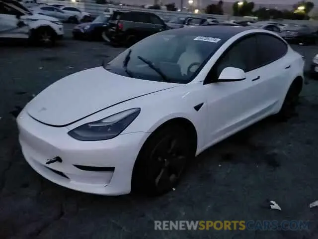 10 Photograph of a damaged car 5YJ3E1EA6NF237977 TESLA MODEL 3 2022