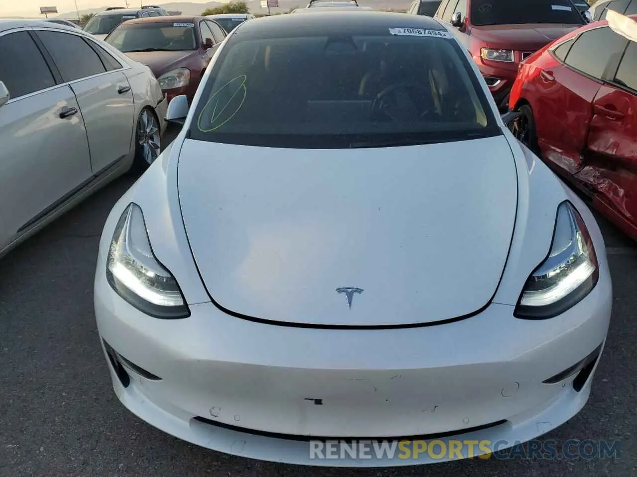 5 Photograph of a damaged car 5YJ3E1EA6NF257744 TESLA MODEL 3 2022