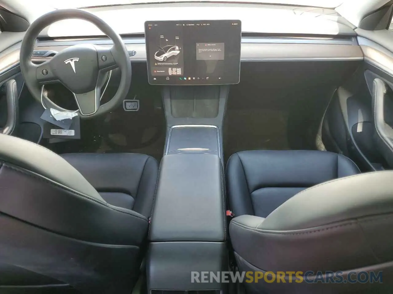 8 Photograph of a damaged car 5YJ3E1EA6NF257744 TESLA MODEL 3 2022