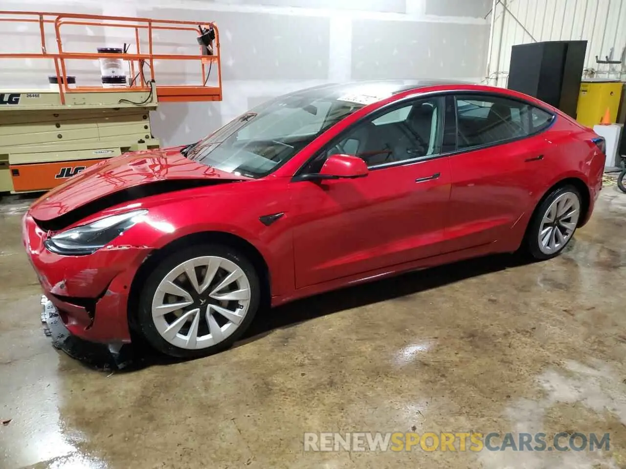 1 Photograph of a damaged car 5YJ3E1EA6NF285625 TESLA MODEL 3 2022