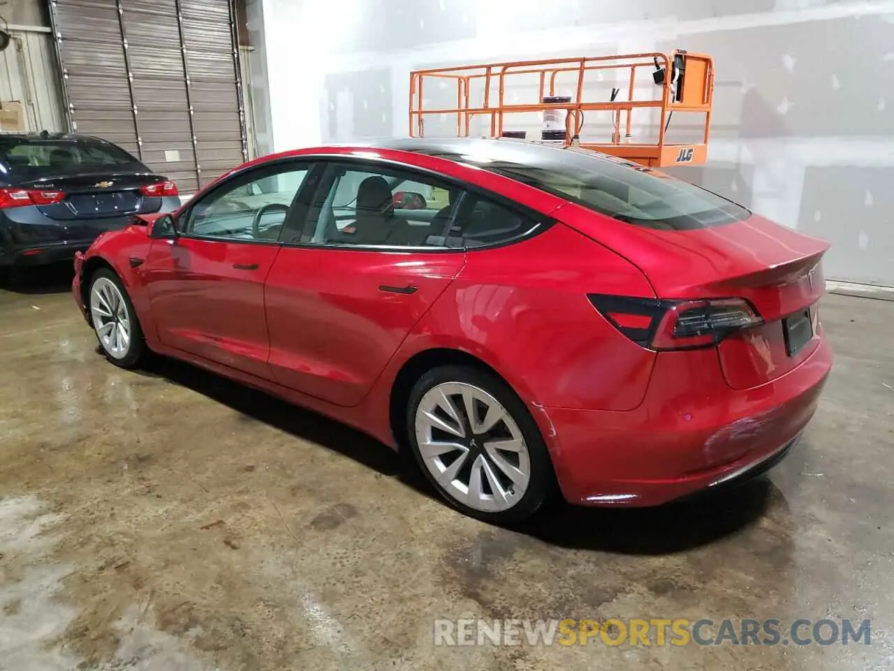 2 Photograph of a damaged car 5YJ3E1EA6NF285625 TESLA MODEL 3 2022