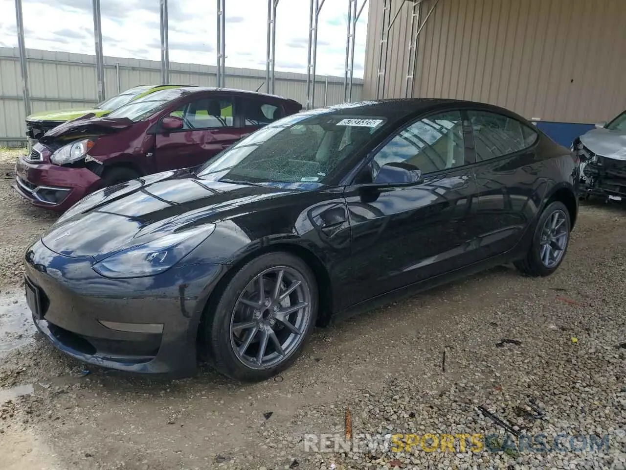 1 Photograph of a damaged car 5YJ3E1EA6NF287553 TESLA MODEL 3 2022