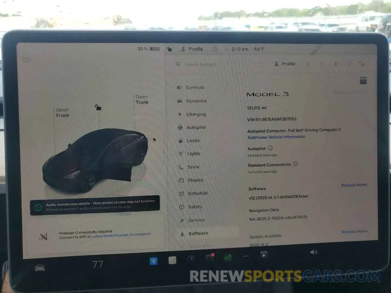 9 Photograph of a damaged car 5YJ3E1EA6NF287553 TESLA MODEL 3 2022