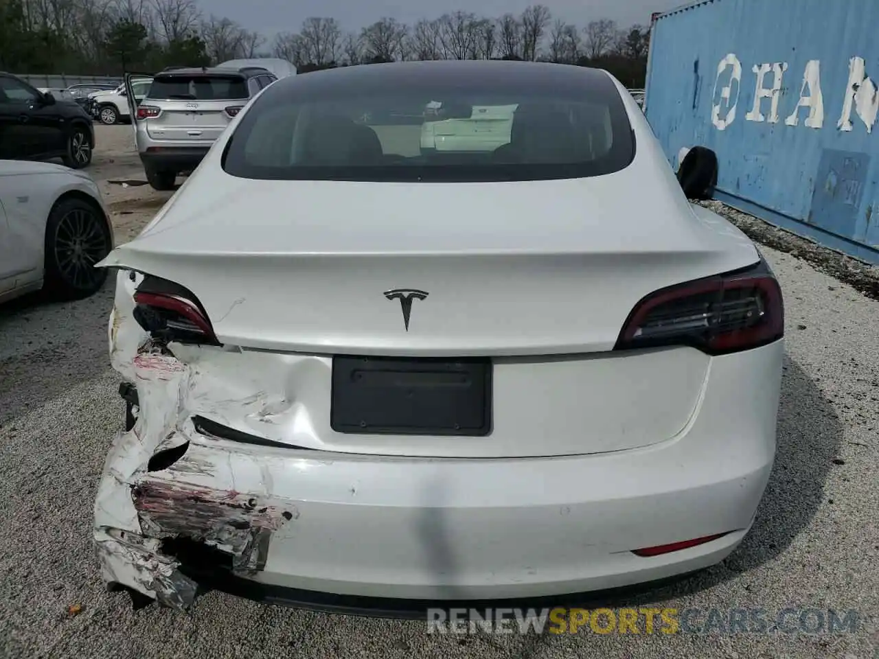 6 Photograph of a damaged car 5YJ3E1EA6NF287813 TESLA MODEL 3 2022