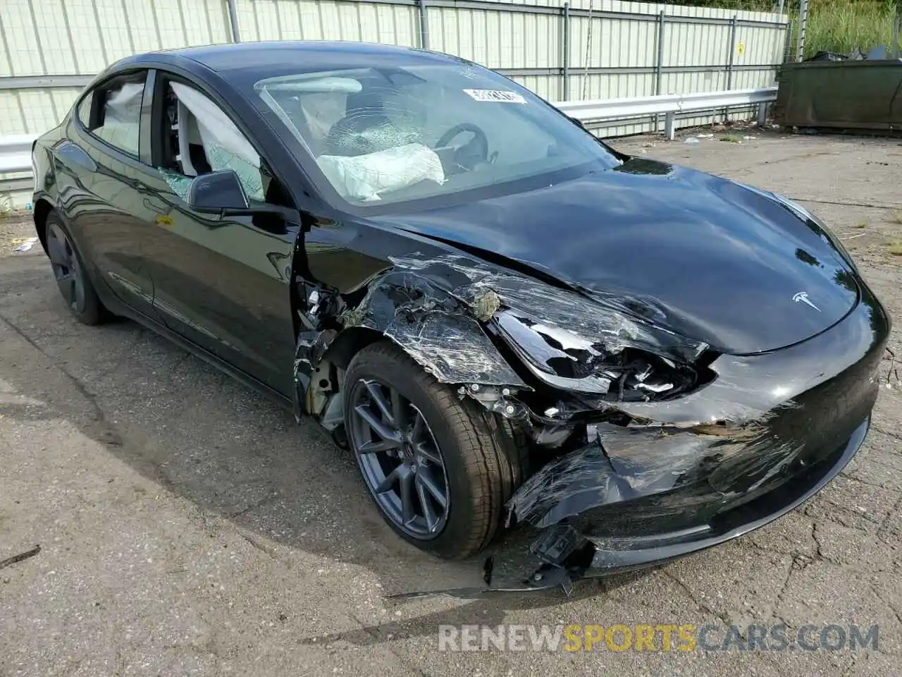 1 Photograph of a damaged car 5YJ3E1EA6NF288010 TESLA MODEL 3 2022