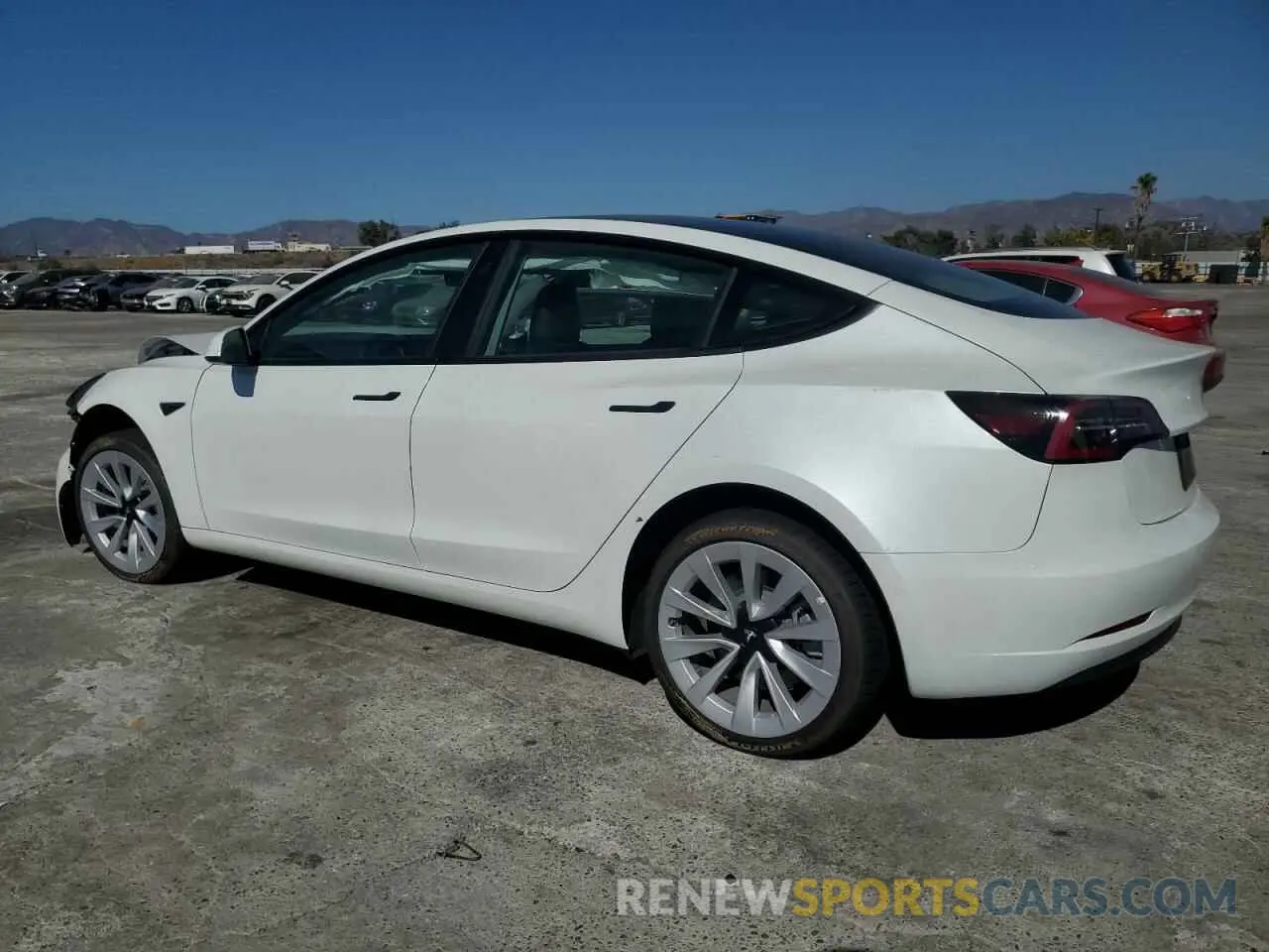 2 Photograph of a damaged car 5YJ3E1EA6NF294213 TESLA MODEL 3 2022