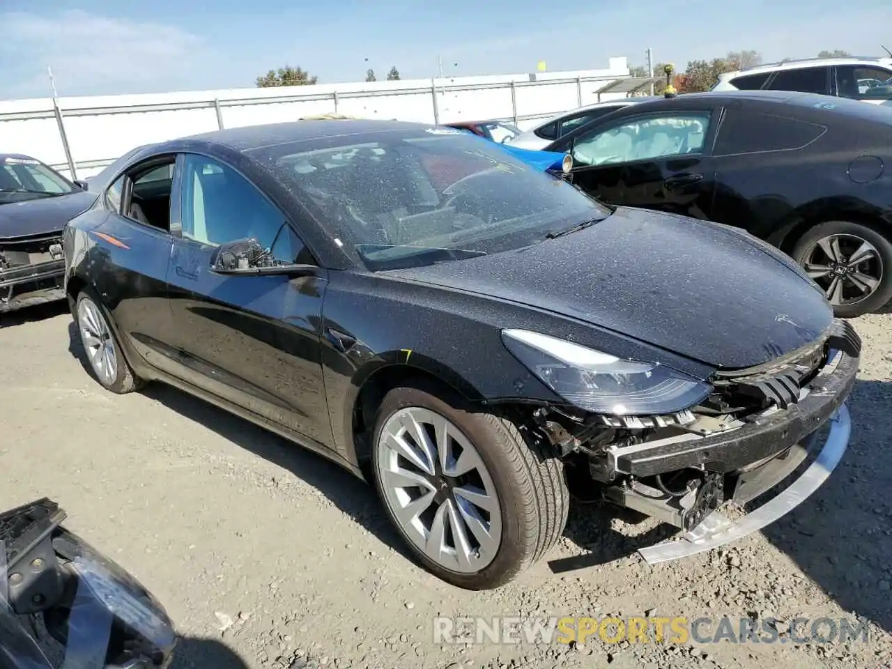 1 Photograph of a damaged car 5YJ3E1EA6NF303816 TESLA MODEL 3 2022