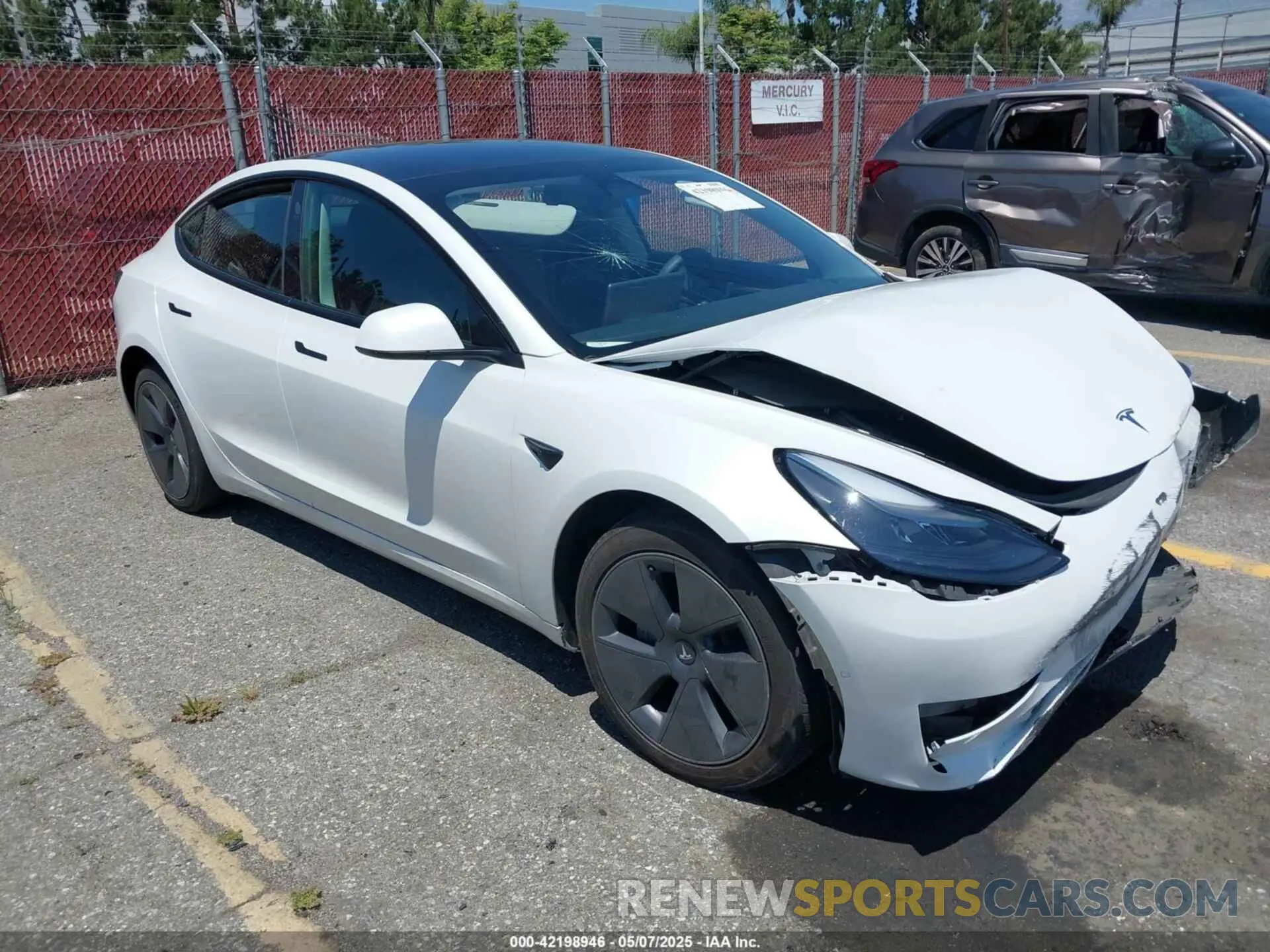 1 Photograph of a damaged car 5YJ3E1EA6NF332281 TESLA MODEL 3 2022