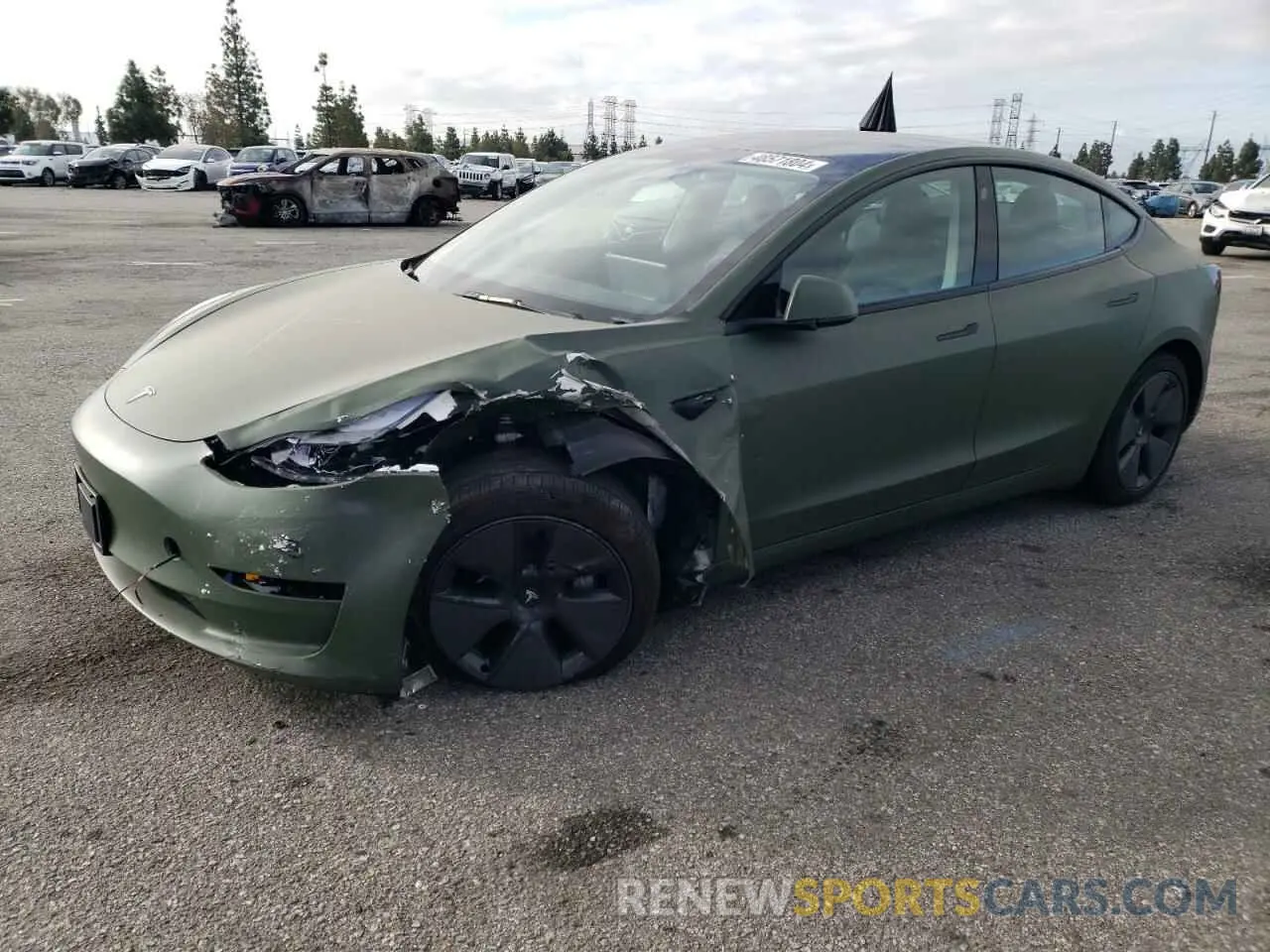 1 Photograph of a damaged car 5YJ3E1EA6NF340655 TESLA MODEL 3 2022