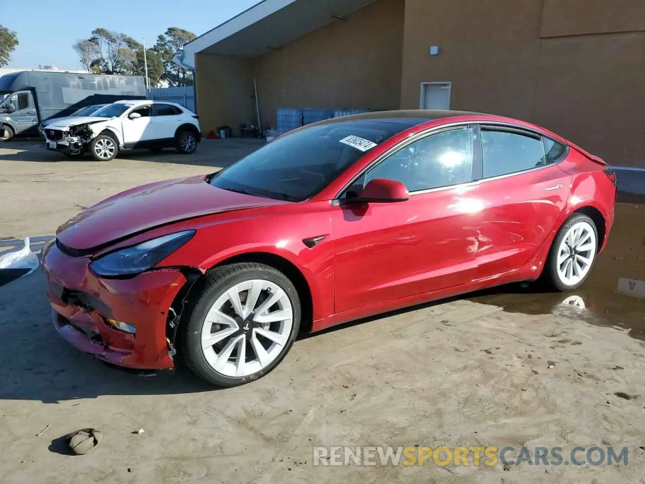 1 Photograph of a damaged car 5YJ3E1EA6NF344771 TESLA MODEL 3 2022