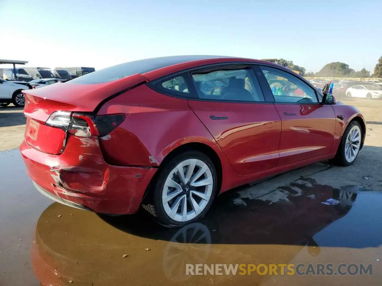3 Photograph of a damaged car 5YJ3E1EA6NF344771 TESLA MODEL 3 2022