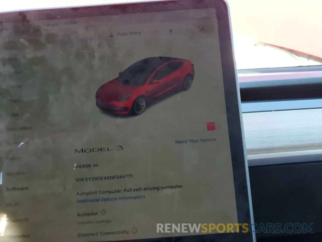 9 Photograph of a damaged car 5YJ3E1EA6NF344771 TESLA MODEL 3 2022