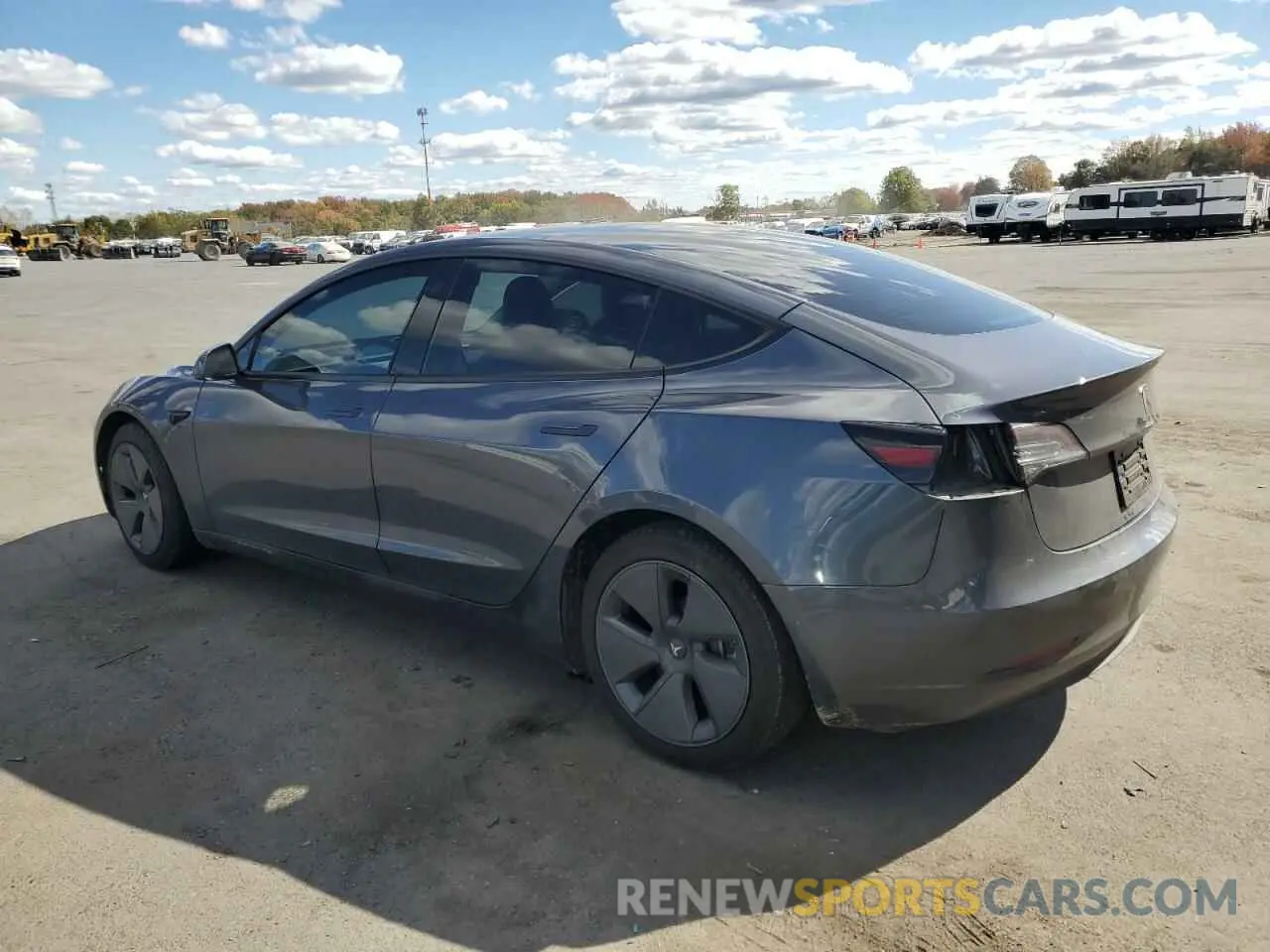 2 Photograph of a damaged car 5YJ3E1EA6NF346651 TESLA MODEL 3 2022