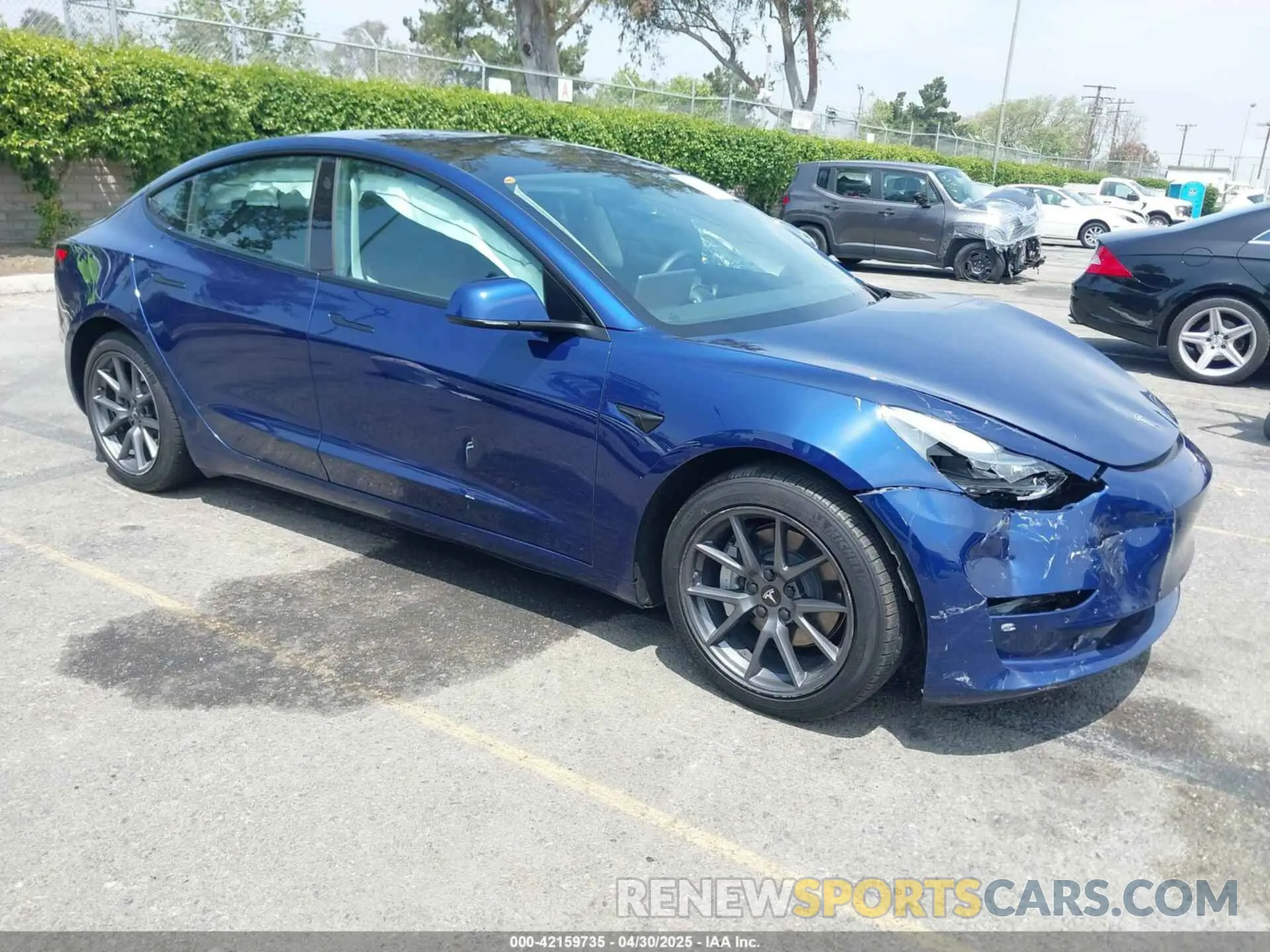1 Photograph of a damaged car 5YJ3E1EA6NF362512 TESLA MODEL 3 2022