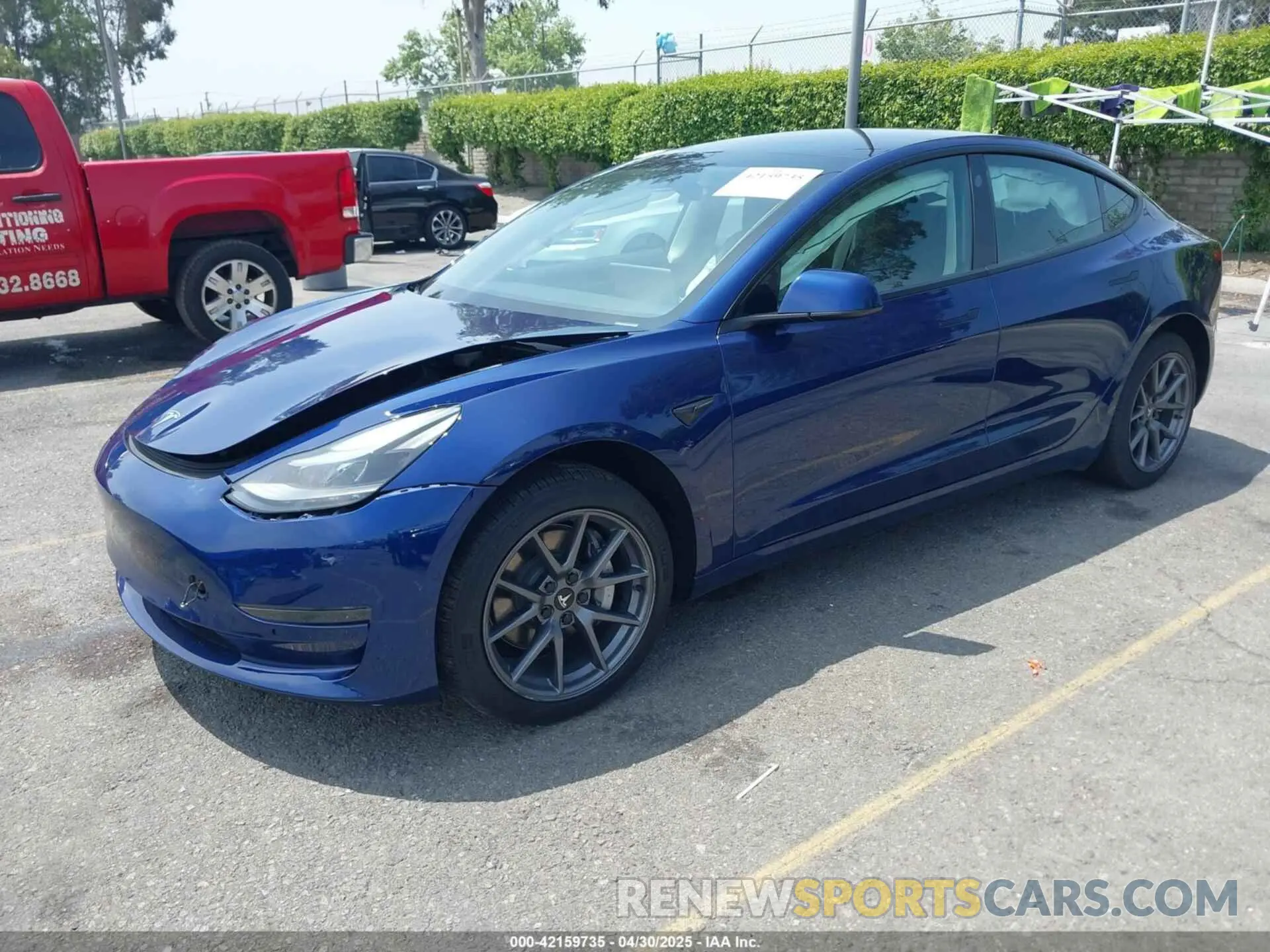 2 Photograph of a damaged car 5YJ3E1EA6NF362512 TESLA MODEL 3 2022