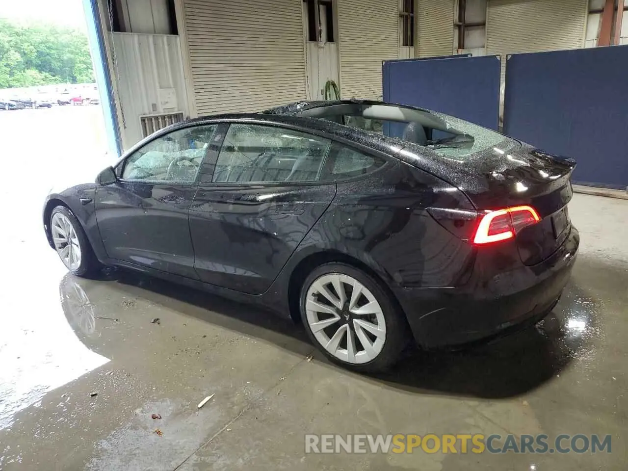 2 Photograph of a damaged car 5YJ3E1EA6NF369993 TESLA MODEL 3 2022