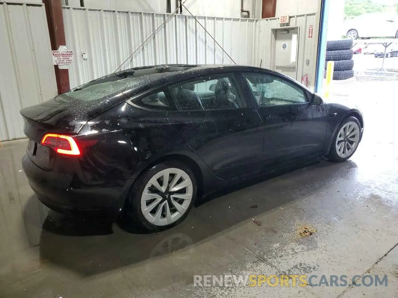 3 Photograph of a damaged car 5YJ3E1EA6NF369993 TESLA MODEL 3 2022