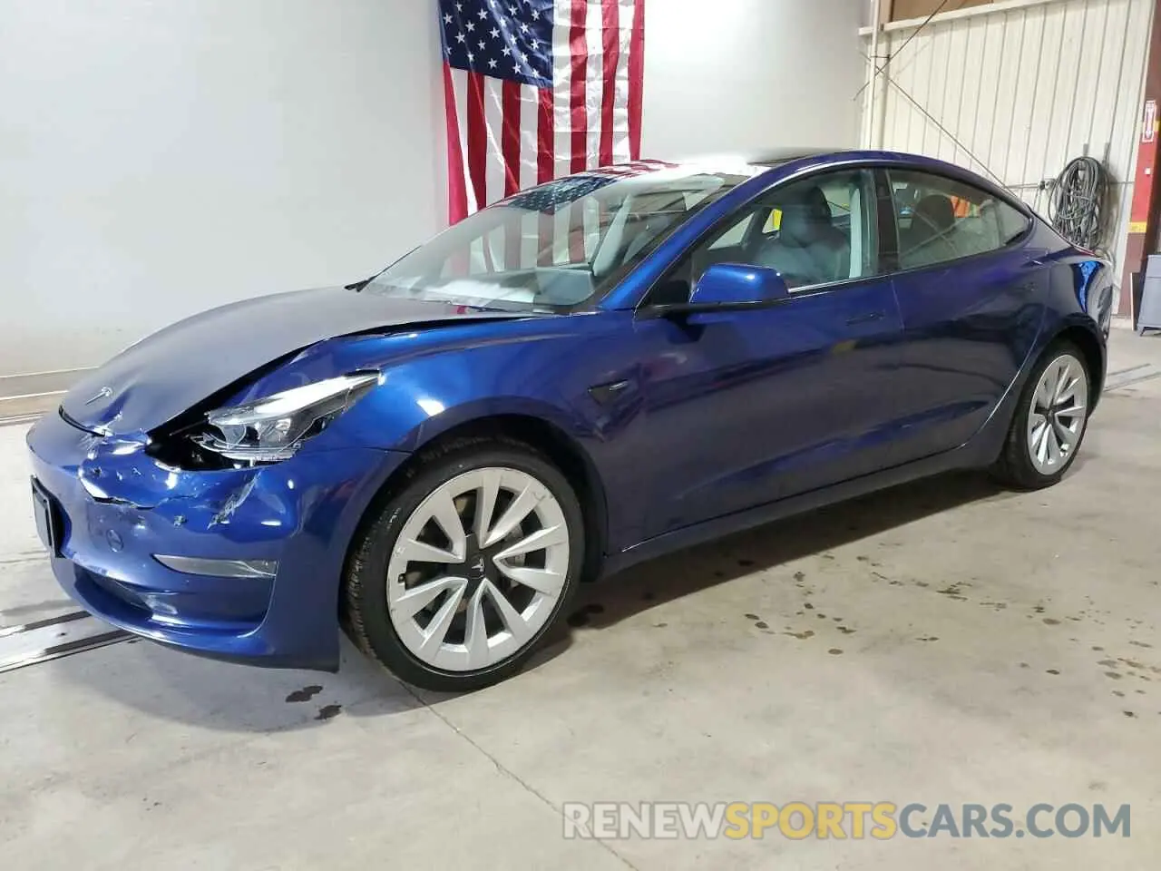 1 Photograph of a damaged car 5YJ3E1EA6NF370786 TESLA MODEL 3 2022
