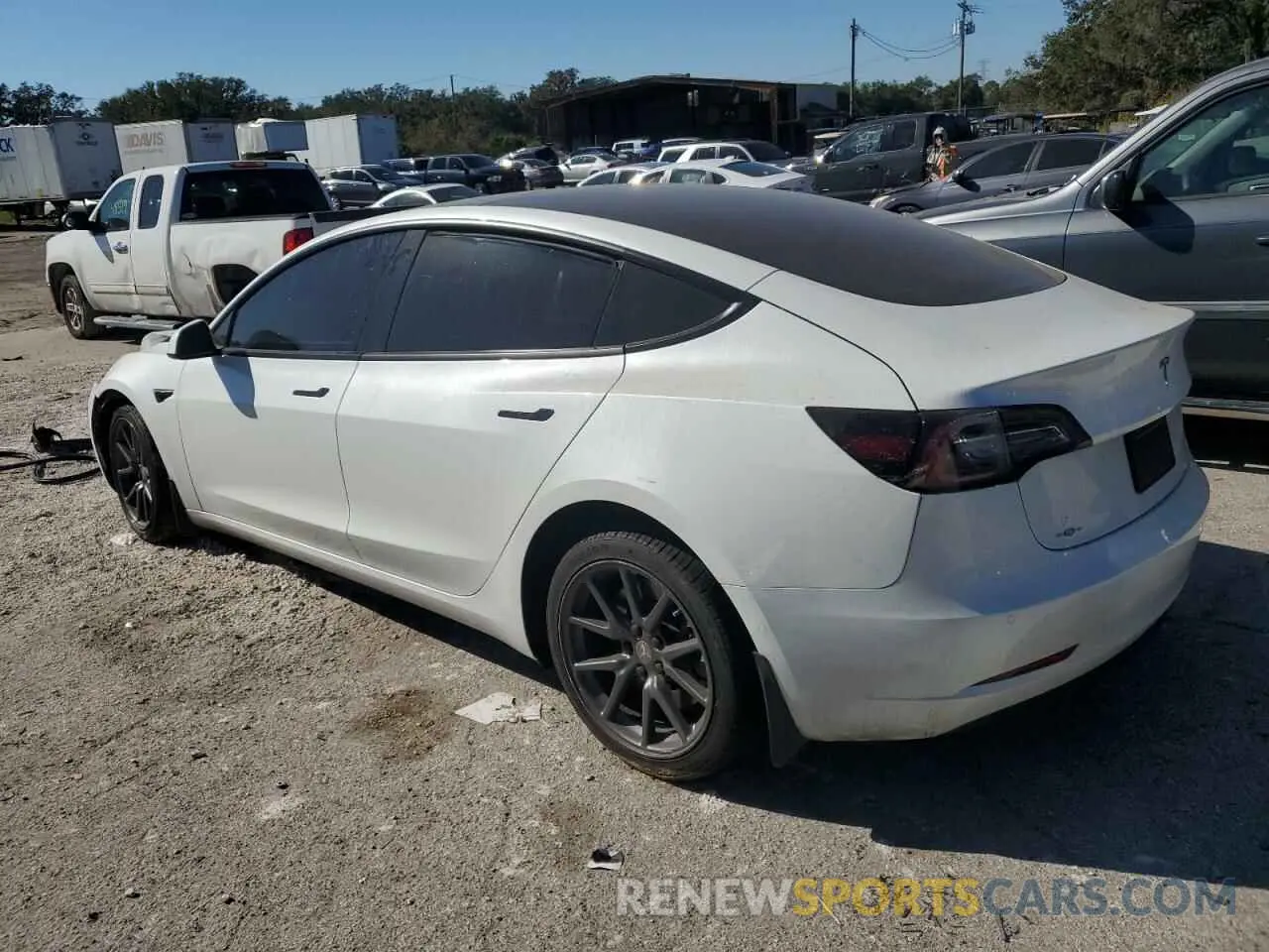 2 Photograph of a damaged car 5YJ3E1EA6NF370867 TESLA MODEL 3 2022