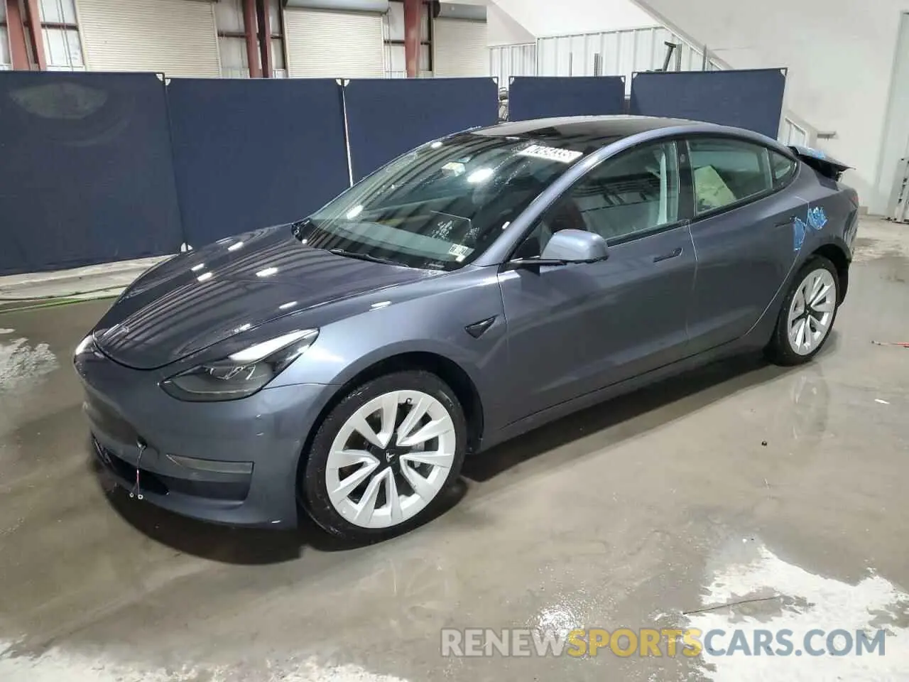 1 Photograph of a damaged car 5YJ3E1EA6NF371484 TESLA MODEL 3 2022