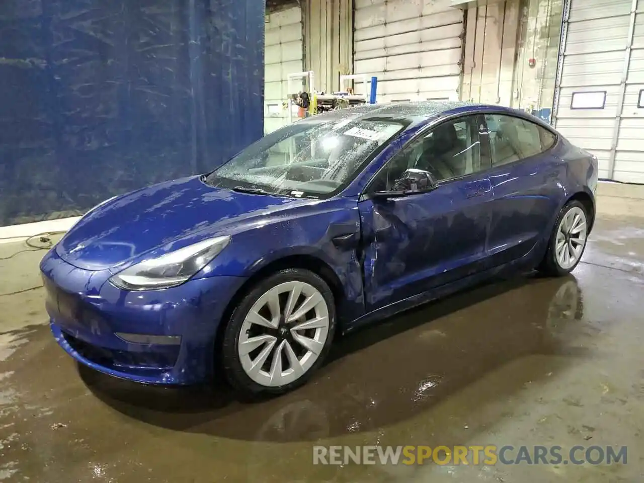 1 Photograph of a damaged car 5YJ3E1EA6NF371596 TESLA MODEL 3 2022