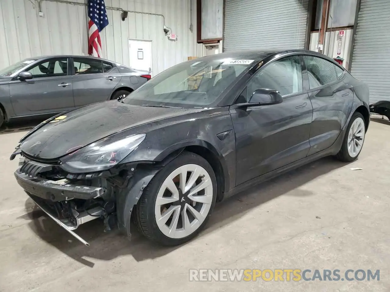 1 Photograph of a damaged car 5YJ3E1EA6NF372067 TESLA MODEL 3 2022